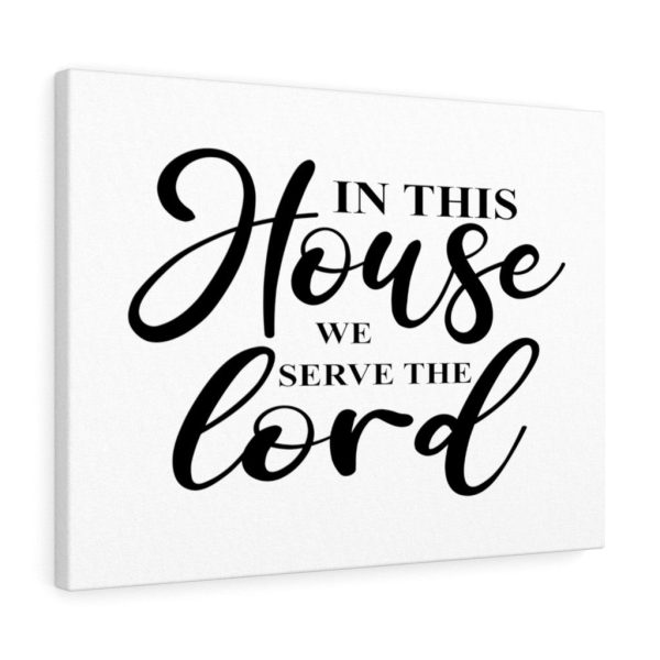 Scripture Canvas In This House We Serve The Lord Christian Bible Verse Meaningful Framed Prints, Canvas Paintings - Image 8