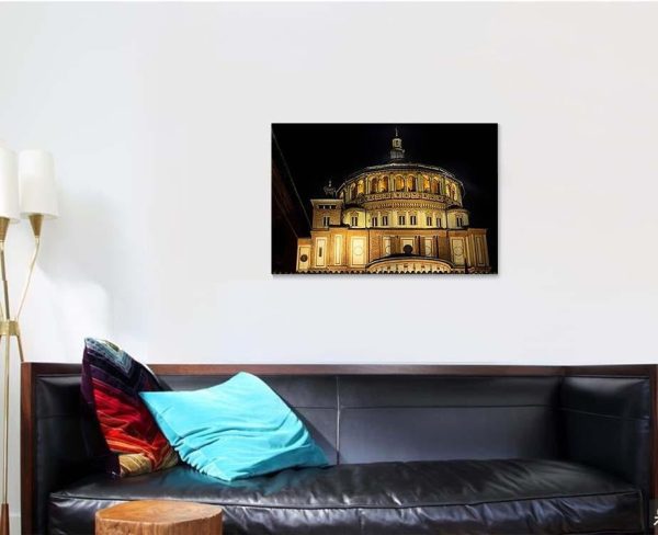 Church Santa Maria Delle Grazie City 2 Last Supper Christian Premium Multi Canvas Prints, Multi Piece Panel Canvas Luxury Gallery Wall Fine Art Print - Image 3