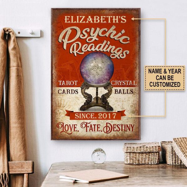 here Gifts Personalized Tarot Psychic Readings Canvas Home Decor