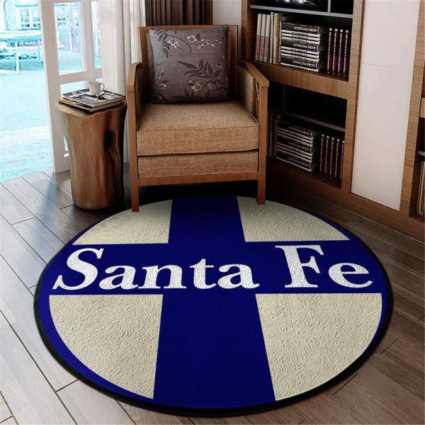 Santafe Round Mat Santa Fe Bnsf Round Floor Mat Room Rugs Carpet Outdoor Rug Washable Rugs - Image 2