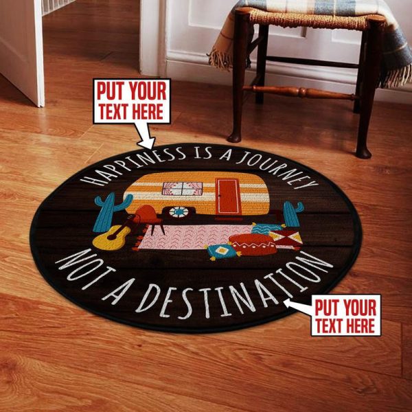 Personalized Camp Site Round Mat Round Floor Mat Room Rugs Carpet Outdoor Rug Washable Rugs - Image 2