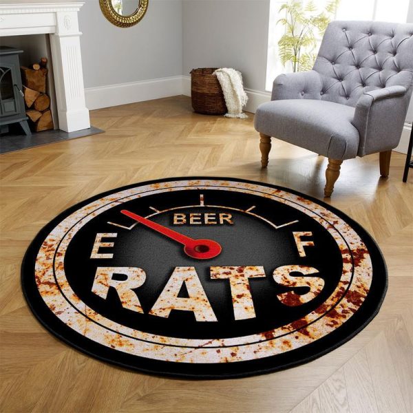 Rat Rod Hot Rod Round Mat Round Floor Mat Room Rugs Carpet Outdoor Rug Washable Rugs - Image 2