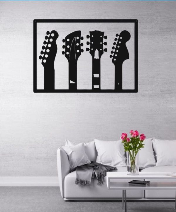 Guitar, Classic Guitar, Guitar Panel Metal Sign, Metal Wall Art, Home