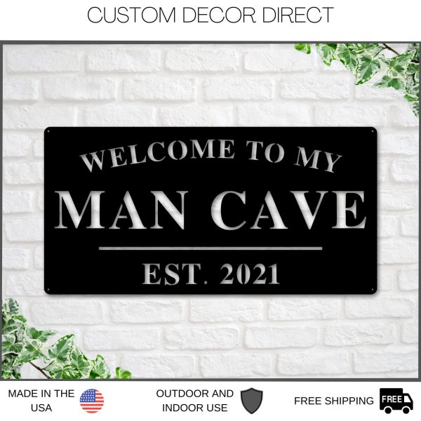 here PrintPrint Man Cave Sign, Man Cave Decor, Personalized Man Cav