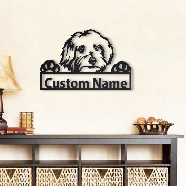 Personalized Maltese Dog Metal Sign Art, Custom Maltese Dog Metal Sign - Image 2