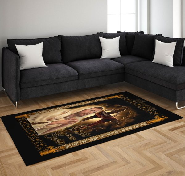 Jesus Cool Rugs Jesus Is My Savior 1408Hn Rug Rectangle Rugs Washable Area Rug Non-Slip Carpet For Living Room Bedroom - Image 2