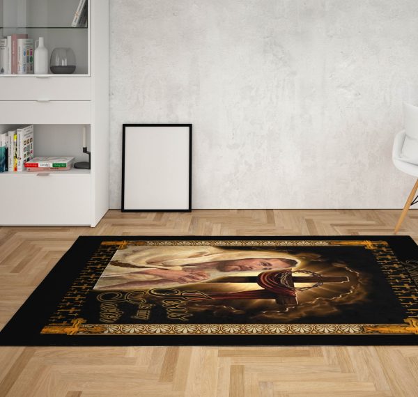 Jesus Cool Rugs Jesus Is My Savior 1408Hn Rug Rectangle Rugs Washable Area Rug Non-Slip Carpet For Living Room Bedroom - Image 3