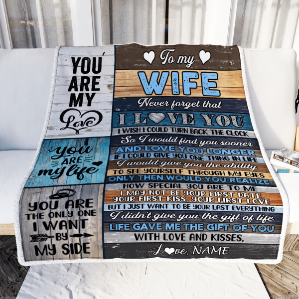 Personalized To My Wife Blankets For Wife From Husband You Are My Love - Image 4