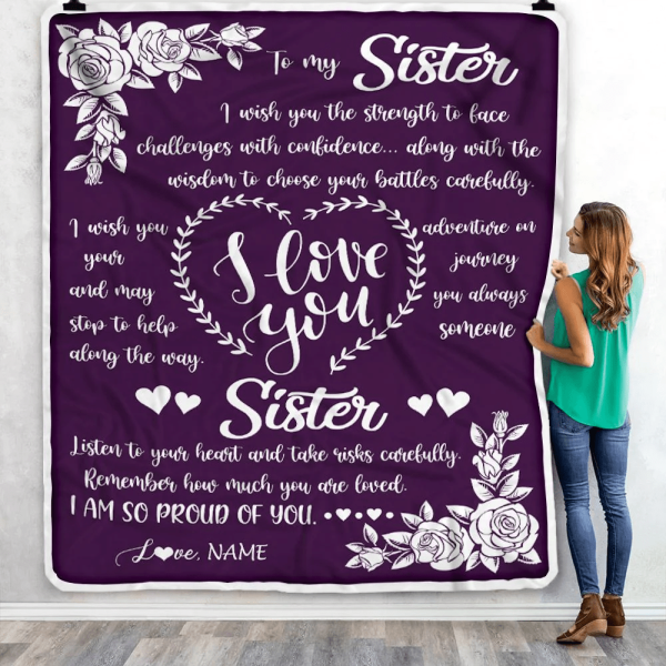 Personalized To My Sister Blanket From Brother I Wish You The Strength - Image 5