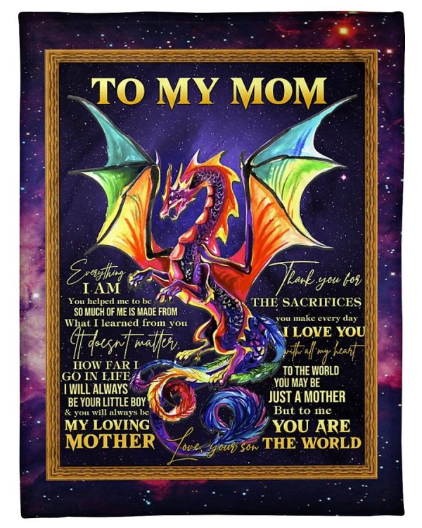 Thanks For The Sacrifices Gift For Mom Blanket Fleece Blanket