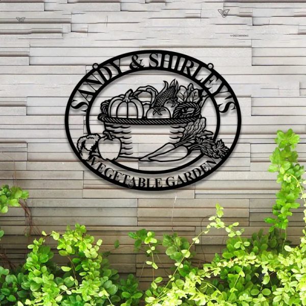 Custom Vegetable Garden Metal Sign Led Lights, Metal Vegetable Farm Si - Image 4