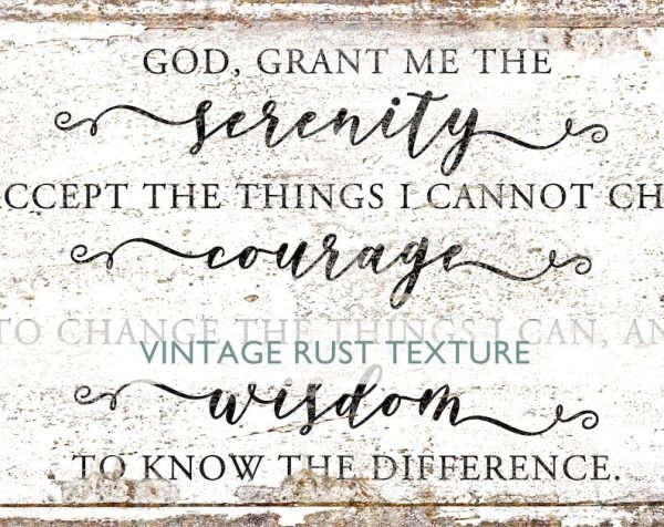 Modern Farmhouse Wall Decor Serenity Prayer Sign Christian Art Living - Image 3