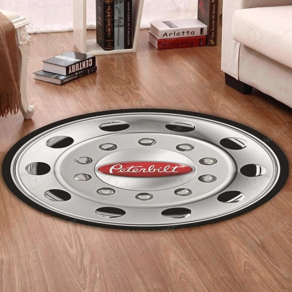 Pete Living Room Round Mat Circle Rug Peterbilt Truck - Image 2