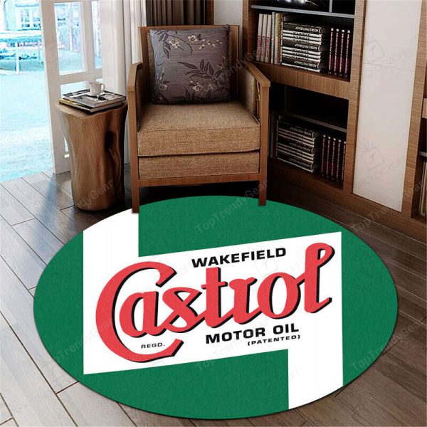 Hot Rod Gasoline Vintage Round Mat Round Floor Mat Room Rugs Carpet Outdoor Rug Washable Rugs - Image 2