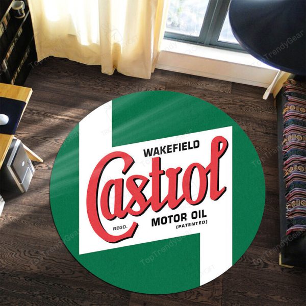 Hot Rod Gasoline Vintage Round Mat Round Floor Mat Room Rugs Carpet Outdoor Rug Washable Rugs - Image 3