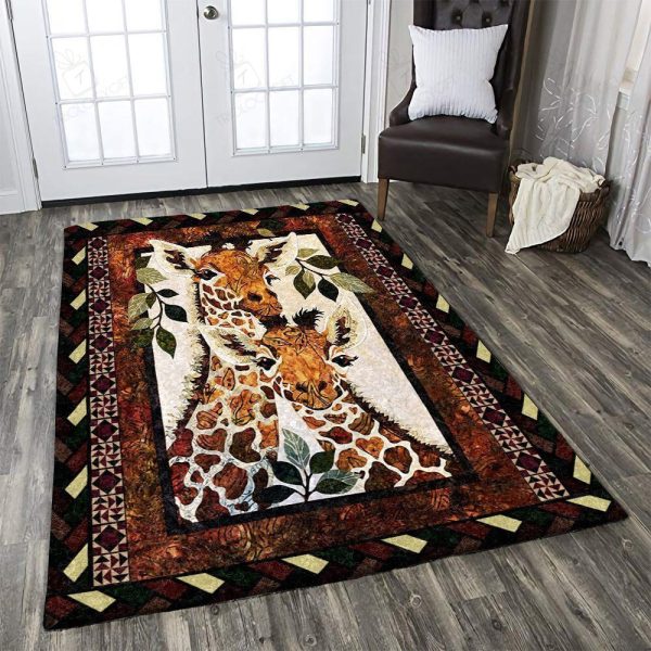 Giraffe Rectangle Rug Decor Area Rugs For Living Room Bedroom Kitchen Rugs Home Carpet Flooring Rs014434 Print