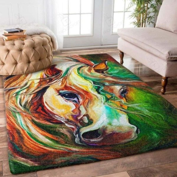 Horse Rectangle Rug Decor Area Rugs For Living Room Bedroom Kitchen Rugs Home Carpet Flooring Rs015972 Print